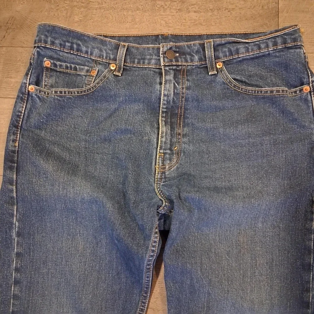 Mens Levi's 505 blue jeans streetwear casual workwear biker